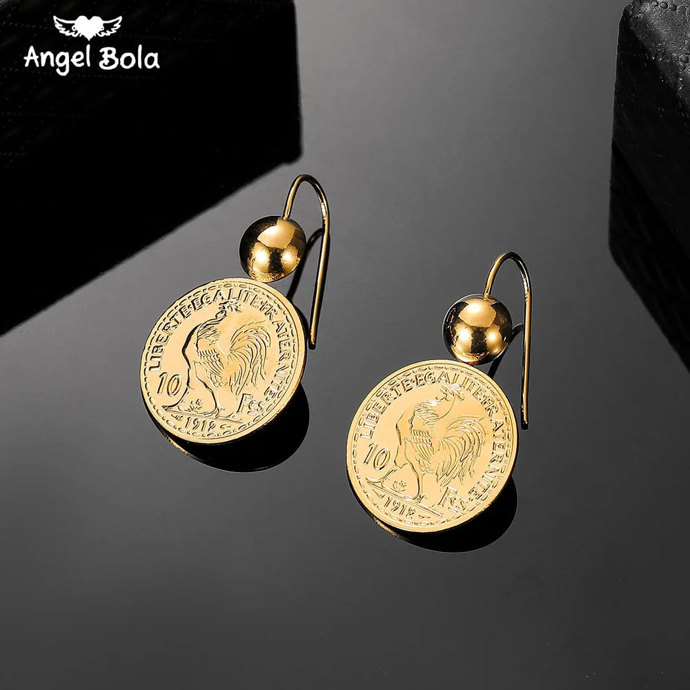 Length19CM/21CM Turkey Coin Bracelet for Women Gold Color Turks Simgesi Osmanli Turasi Muslim Islam Bangle Arab Allah Jewelry