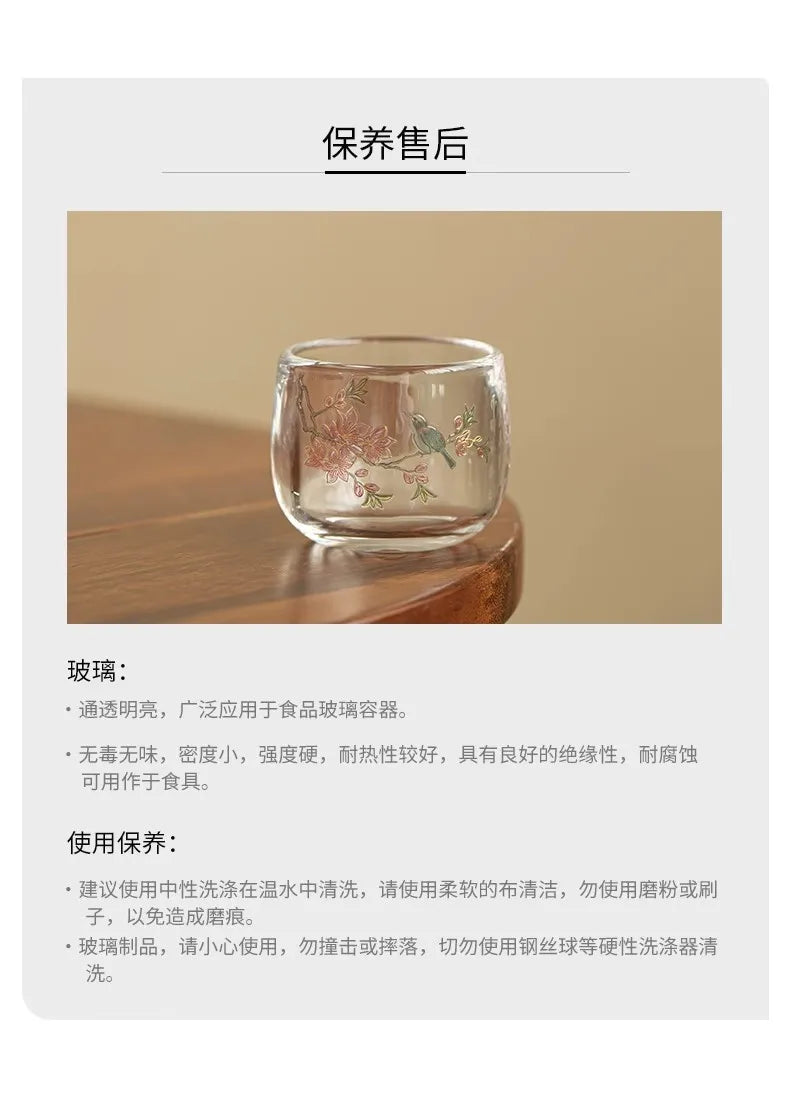 Household tea cup, personal master cup, Kung Fu tea set, heat-resistant tea cup, drinking tea cup