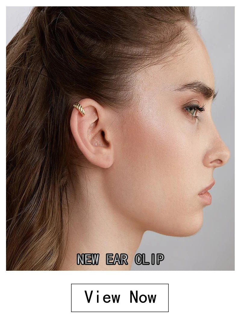 Hot Selling 18K Gold Color Stainless Steel Multilayer Ear Clip Waterproof Metal Unique Fashion Trendy Women Gift