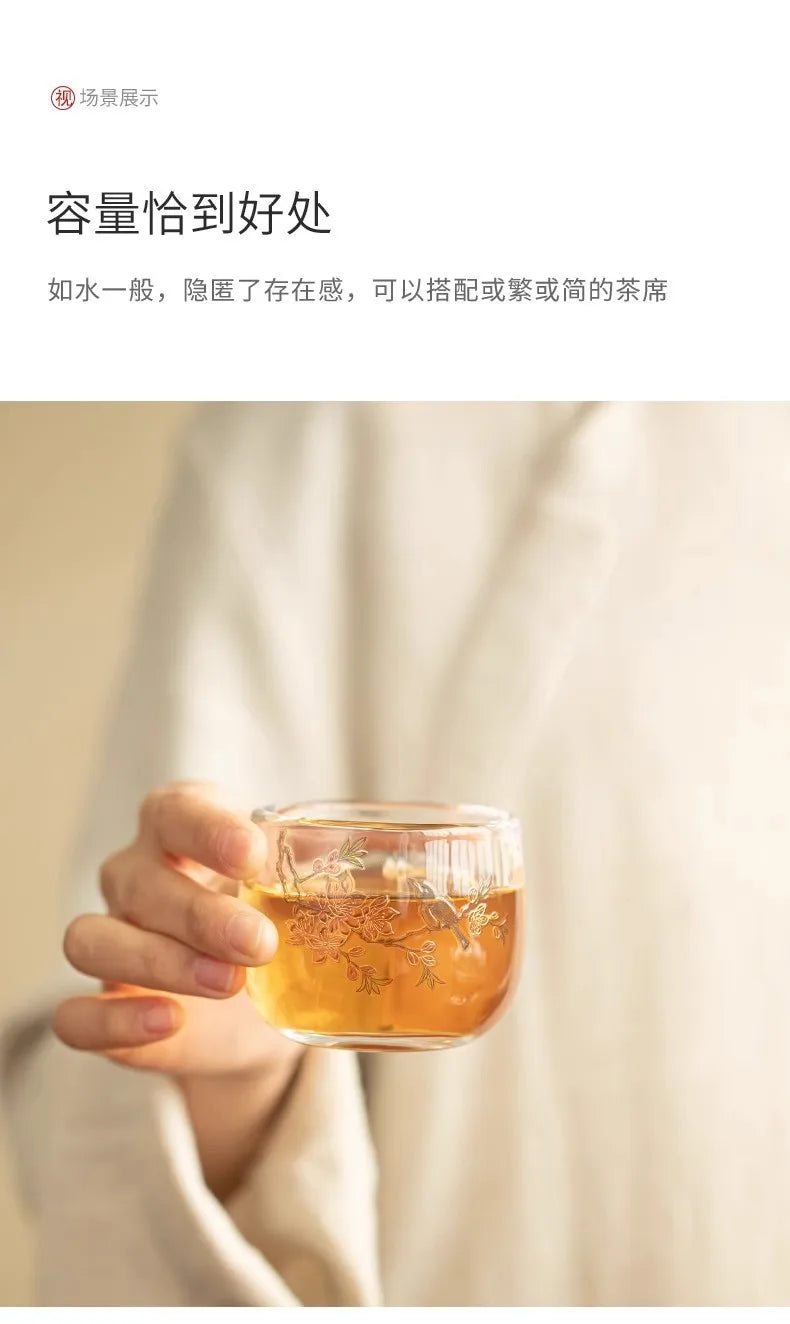 Household tea cup, personal master cup, Kung Fu tea set, heat-resistant tea cup, drinking tea cup