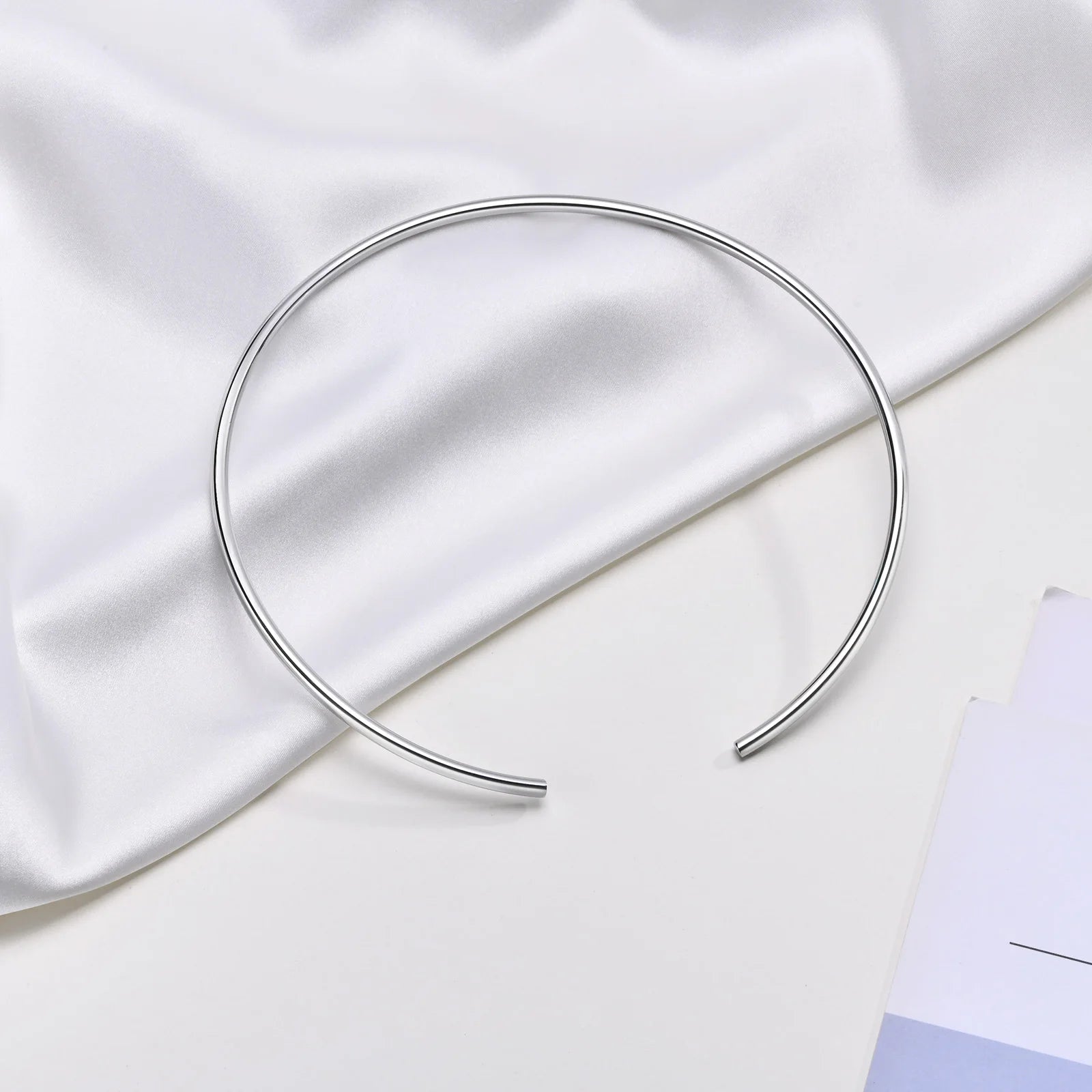 Minimalist Women Torques, Gold Color Stainless Steel Choker, Chic Dainty Streetwear Club Necklaces