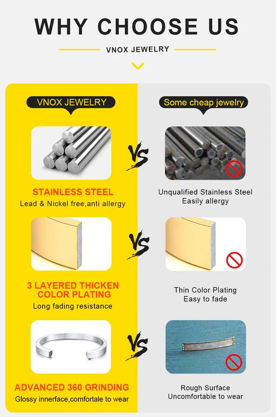 Vnox Irregular Geometric Pendant Necklaces Stainless Steel Jewelry For Women Smooth Liquid Shape Girl Necklaces Daily Waterfall