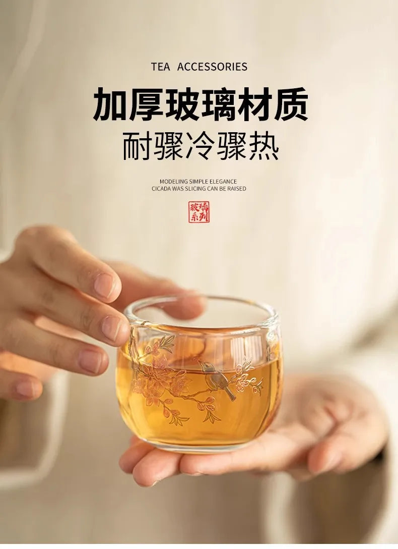Household tea cup, personal master cup, Kung Fu tea set, heat-resistant tea cup, drinking tea cup