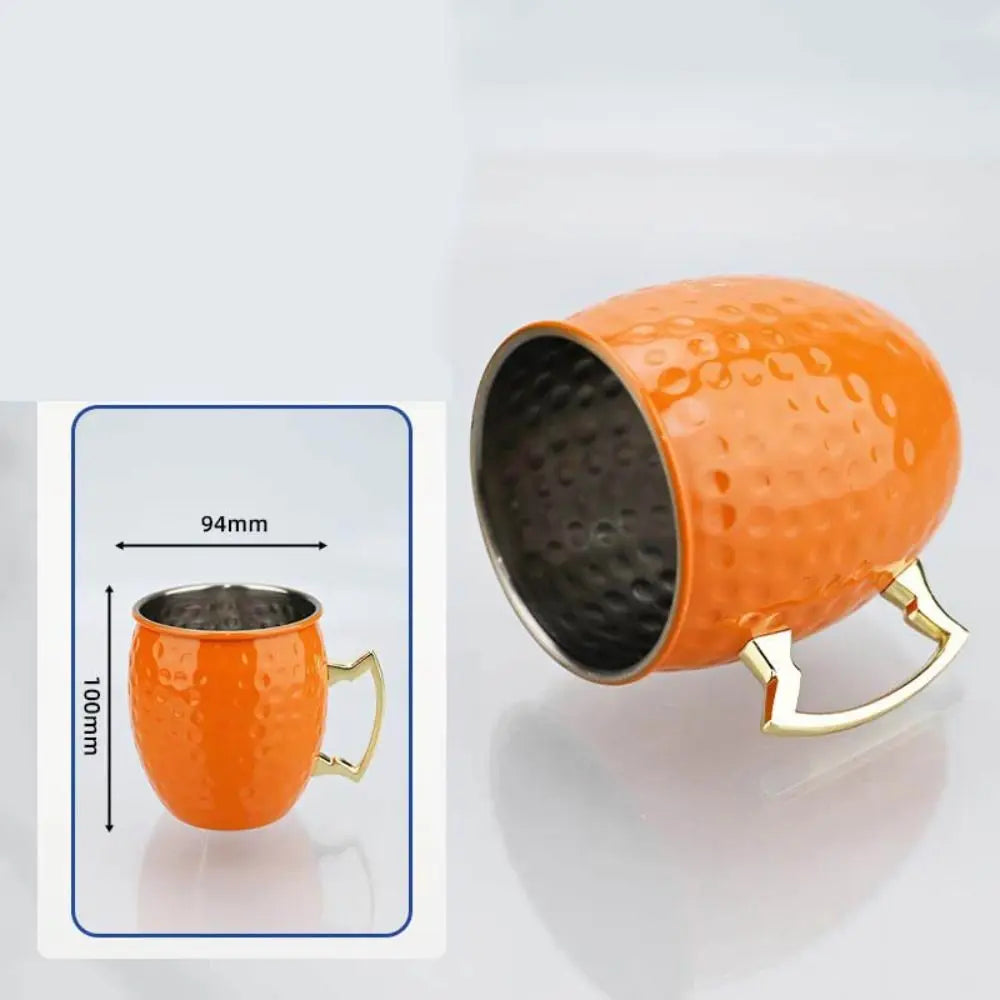 500ml Pure Copper Cup Handcrafted Thickened Mug Cup Moscow Mule Smooth Finish Drum Cup Mules Cocktails Coffee Beer
