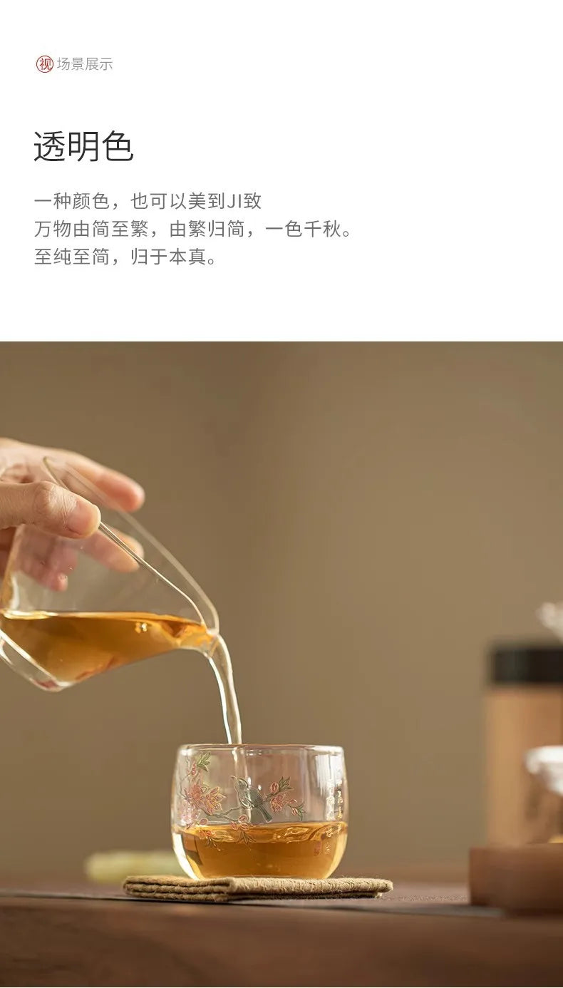 Household tea cup, personal master cup, Kung Fu tea set, heat-resistant tea cup, drinking tea cup