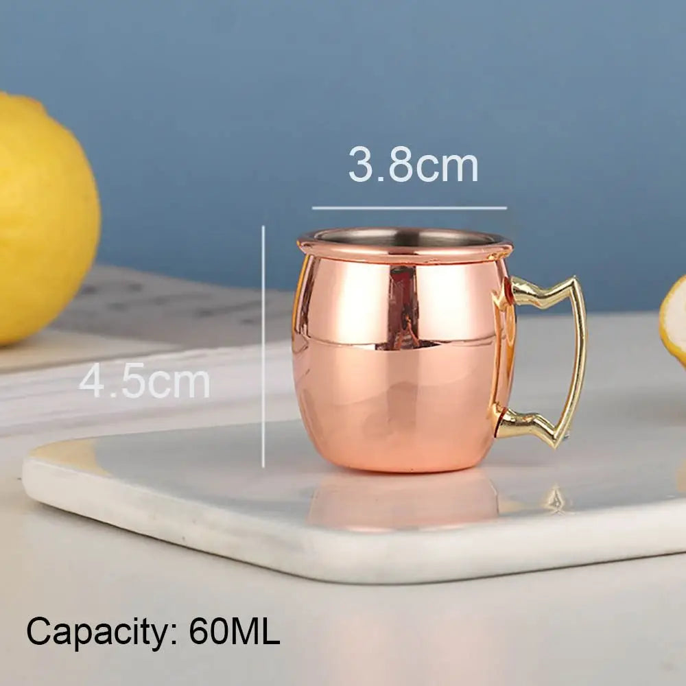 500ml Pure Copper Cup Handcrafted Thickened Mug Cup Moscow Mule Smooth Finish Drum Cup Mules Cocktails Coffee Beer