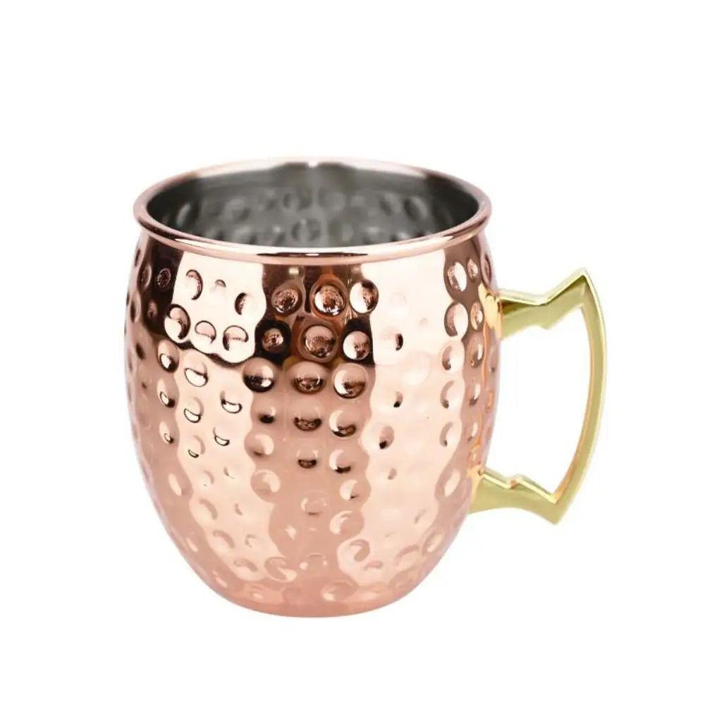 500ml Pure Copper Cup Handcrafted Thickened Mug Cup Moscow Mule Smooth Finish Drum Cup Mules Cocktails Coffee Beer