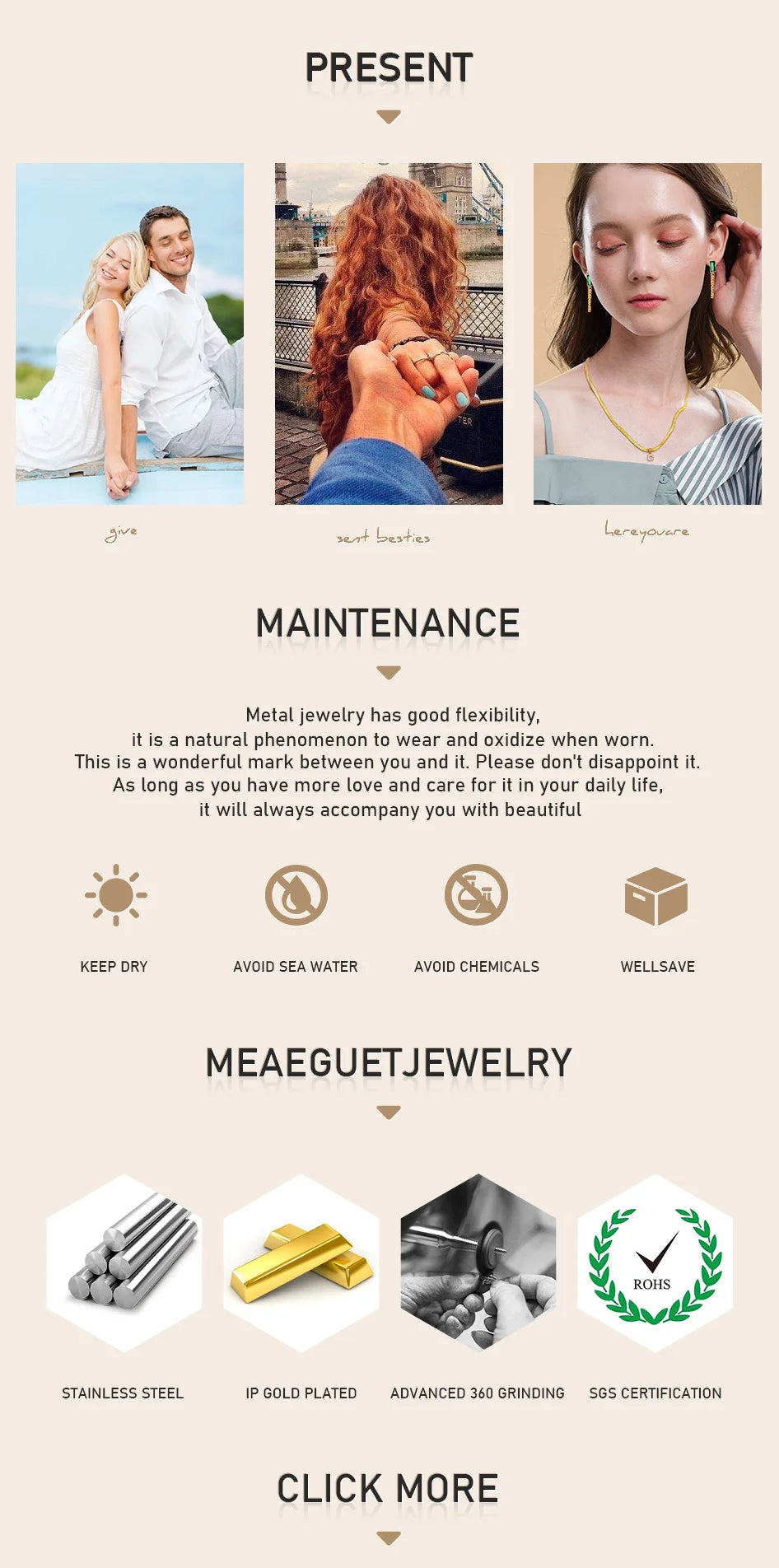 Mesh Link Necklace for Women, stainless steel chain Clavicle Necklaces ,Adjustable Gold Plated Neck Jewelry