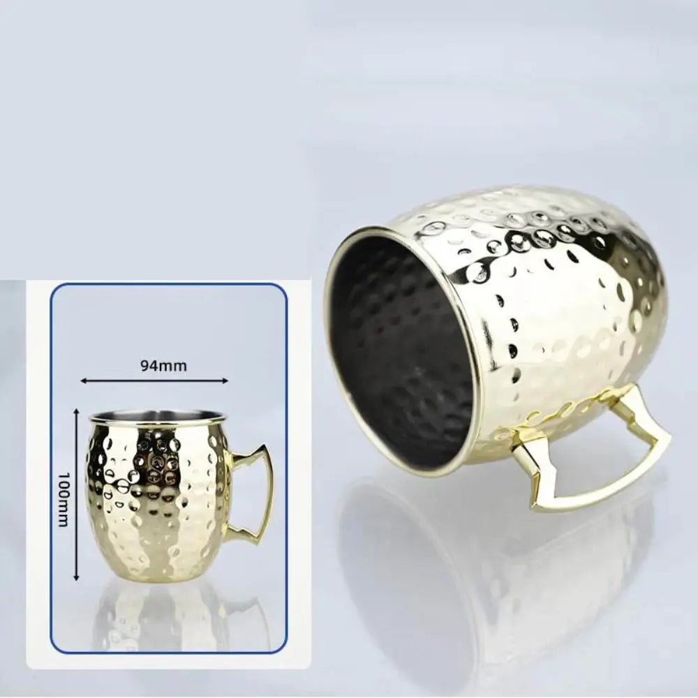 500ml Pure Copper Cup Handcrafted Thickened Mug Cup Moscow Mule Smooth Finish Drum Cup Mules Cocktails Coffee Beer