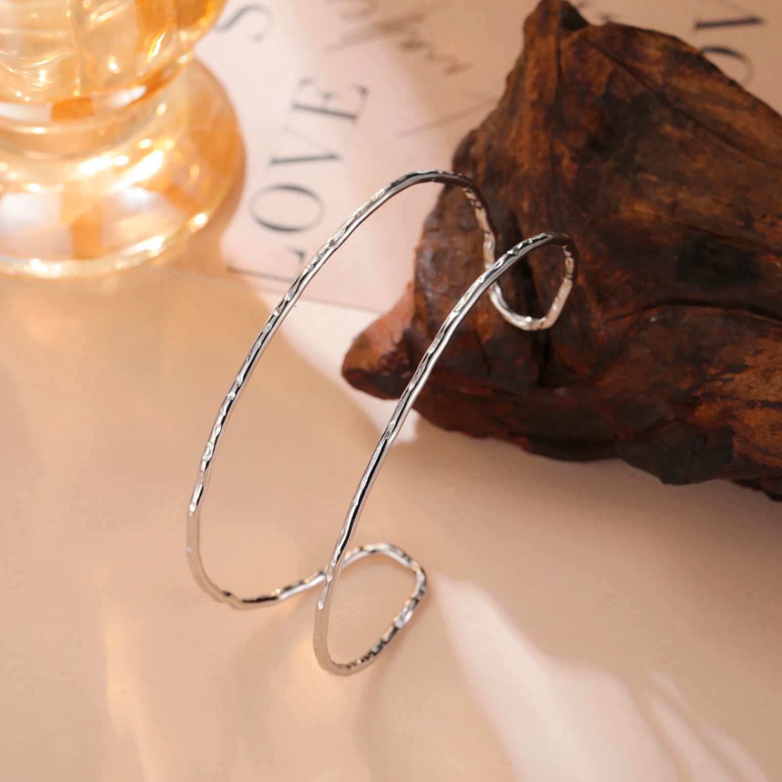 Skyrim Double Layer Cuff Bracelet Women Stainless Steel Gold Color Open Bangle Fashion Minimalist Geometric Jewelry Gift